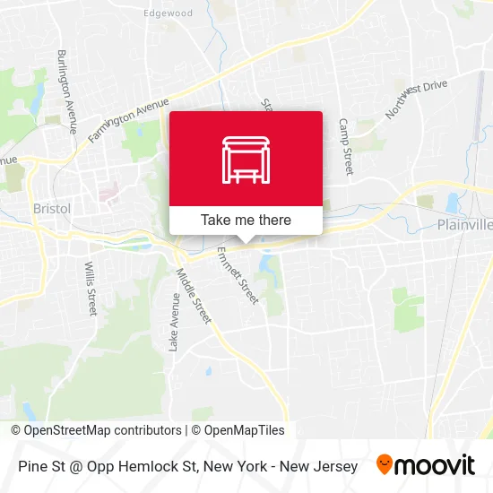 Pine St @ Opp Hemlock St map