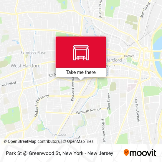 Park St @ Greenwood St map