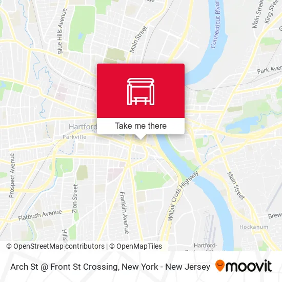 Mapa de Arch St @ Front St Crossing
