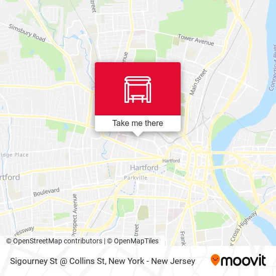 Mapa de Sigourney St @ Collins St