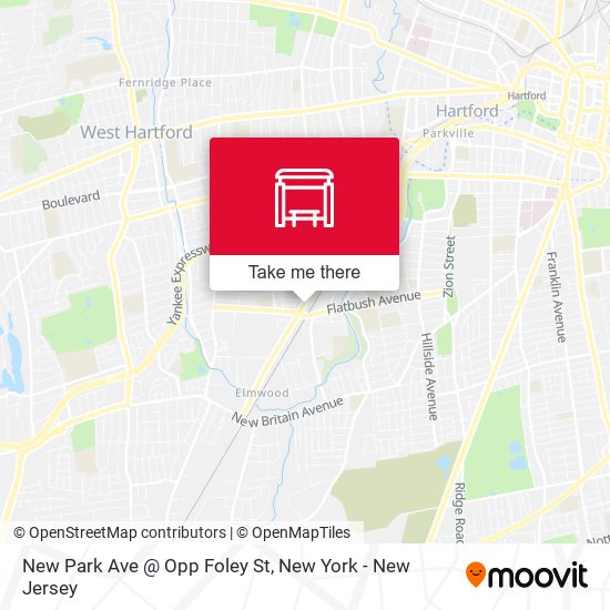 Mapa de New Park Ave @ Opp Foley St