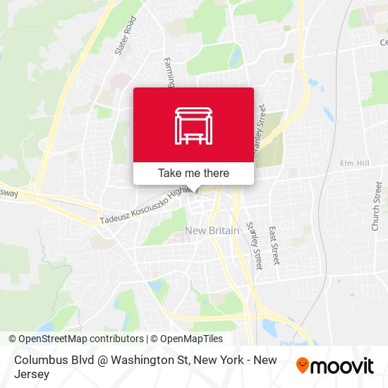 Columbus Blvd @ Washington St map