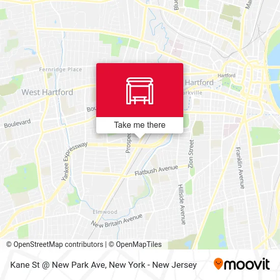 Kane St @ New Park Ave map