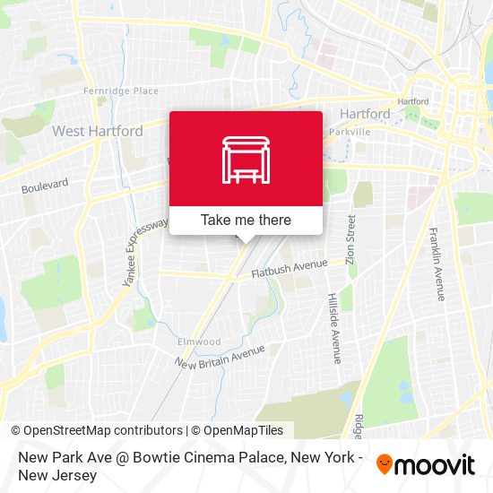 Mapa de New Park Ave @ Bowtie Cinema Palace