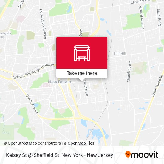 Mapa de Kelsey St @ Sheffield St