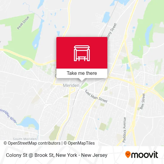 Colony St @ Brook St map