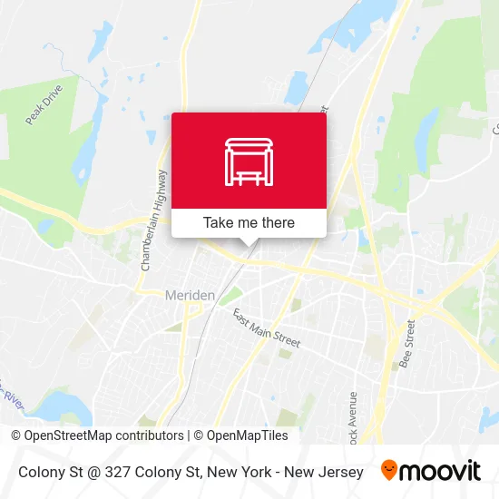 Colony St @ 327 Colony St map