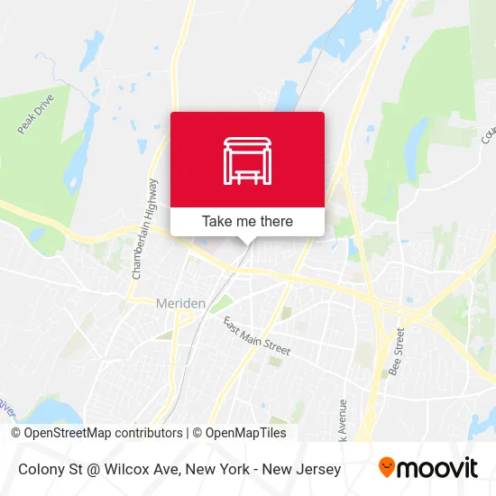 Colony St @ Wilcox Ave map