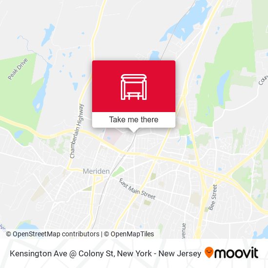 Mapa de Kensington Ave @ Colony St