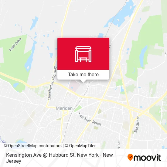 Kensington Ave @ Hubbard St map