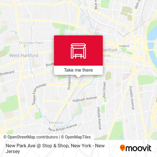 New Park Ave @ Stop & Shop map