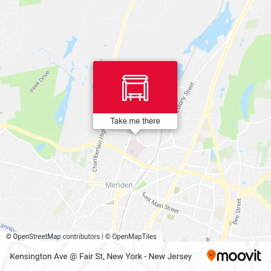 Kensington Ave @ Fair St map