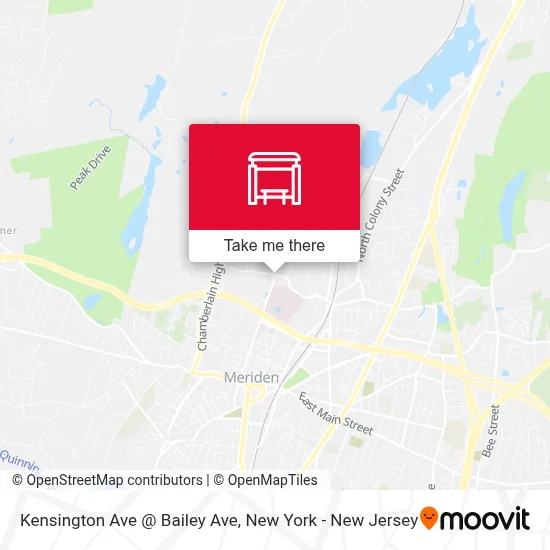 Kensington Ave @ Bailey Ave map