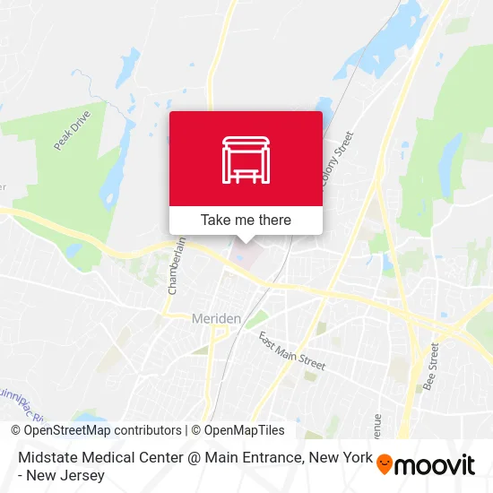 Midstate Medical Center @ Main Entrance map
