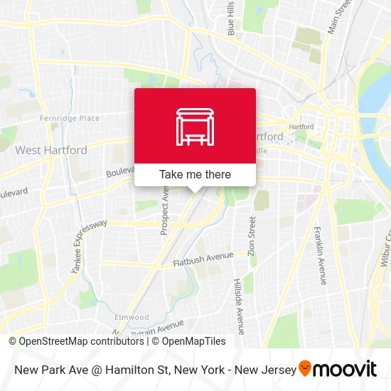 New Park Ave @ Hamilton St map