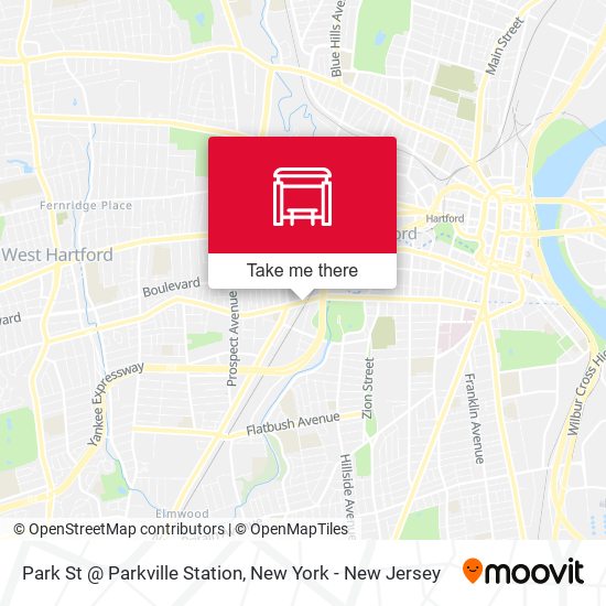 Park St @ Parkville Station map