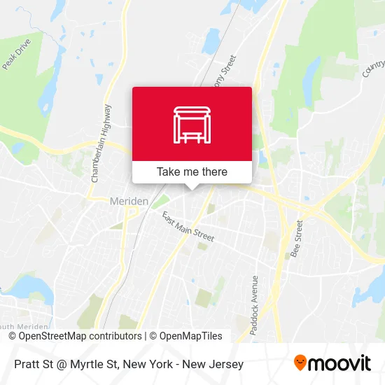 Pratt St @ Myrtle St map