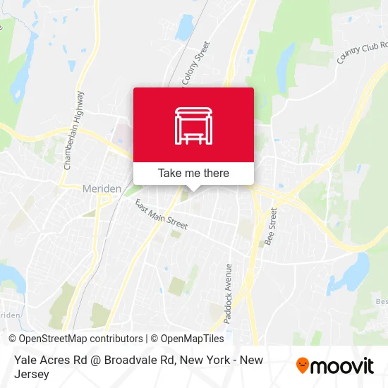 Yale Acres Rd @ Broadvale Rd map