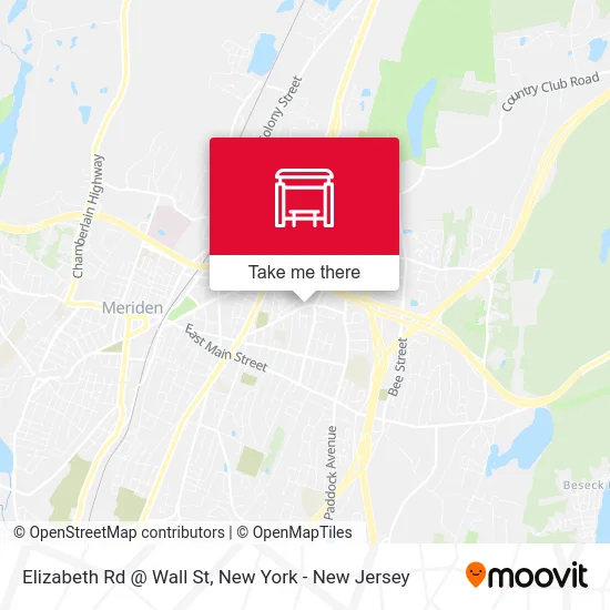 Elizabeth Rd @ Wall St map