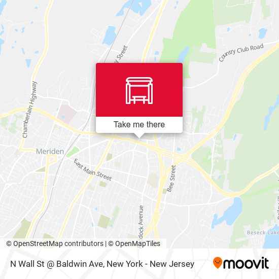 Mapa de N Wall St @ Baldwin Ave