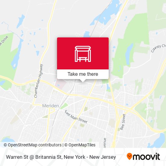 Mapa de Warren St @ Britannia St