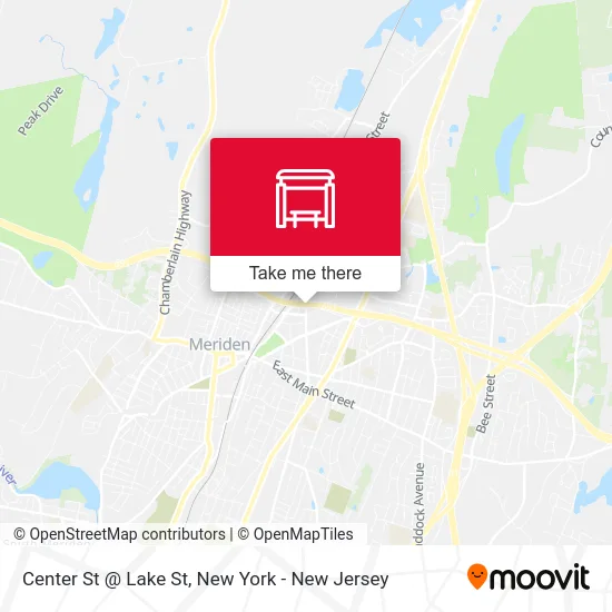 Center St @ Lake St map