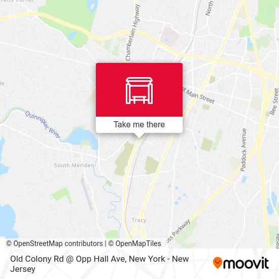 Old Colony Rd @ Opp Hall Ave map