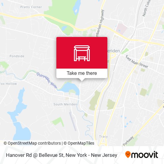 Mapa de Hanover Rd @ Bellevue St