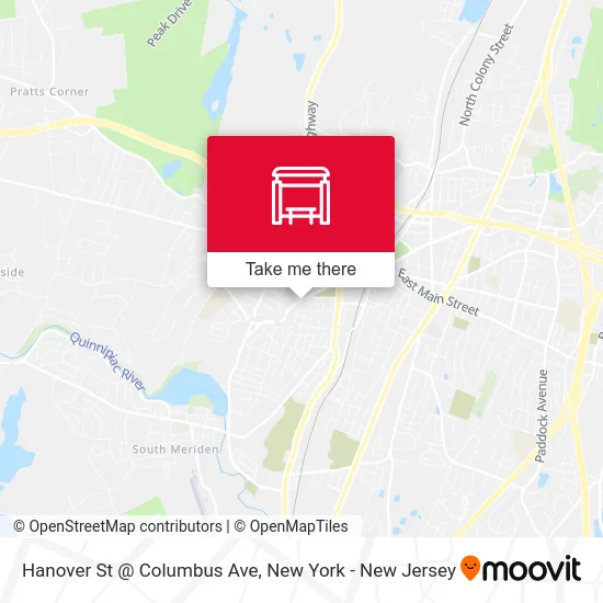 Hanover St @ Columbus Ave map