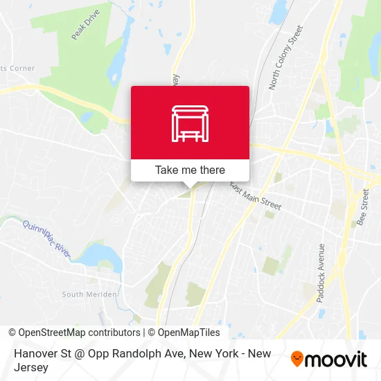 Hanover St @ Opp Randolph Ave map