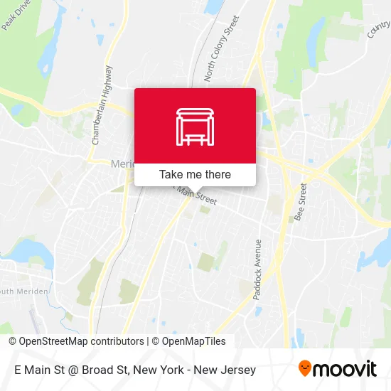 E Main St @ Broad St map