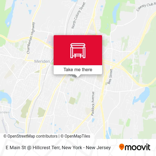 E Main St @ Hillcrest Terr map