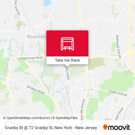 Mapa de Granby St @ 72 Granby St