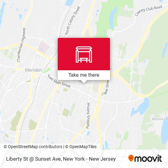 Mapa de Liberty St @ Sunset Ave
