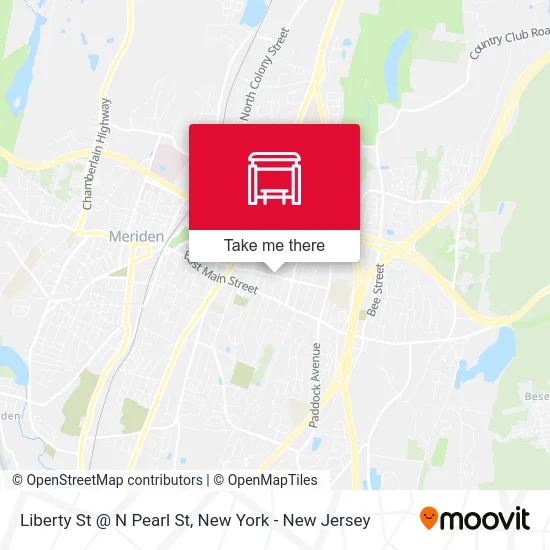 Liberty St @ N Pearl St map