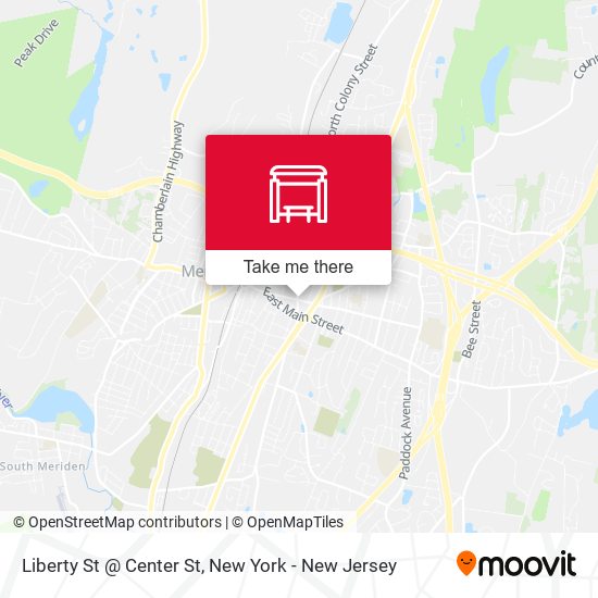 Mapa de Liberty St @ Center St