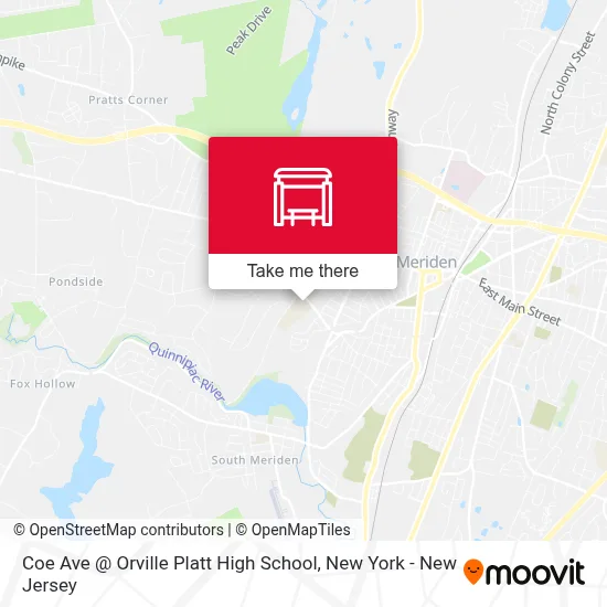 Coe Ave @ Orville Platt High School map