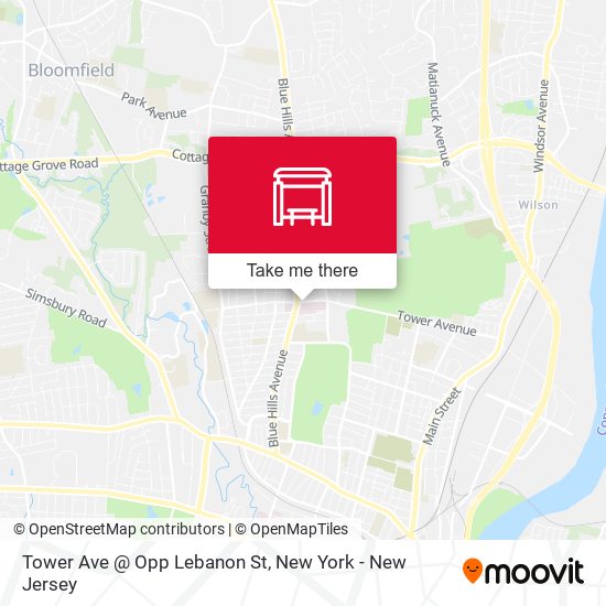 Mapa de Tower Ave @ Opp Lebanon St