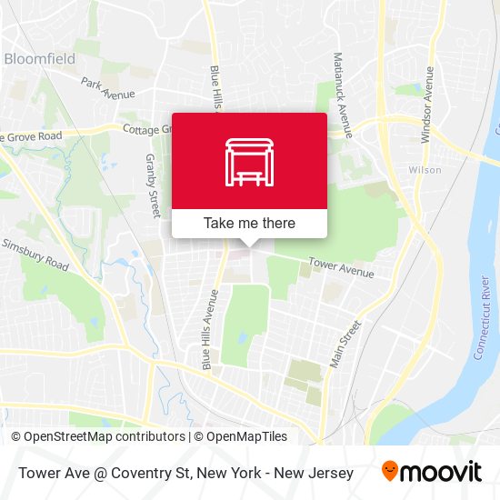 Mapa de Tower Ave @ Coventry St
