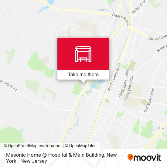 Masonic Home @ Hospital & Main Building map