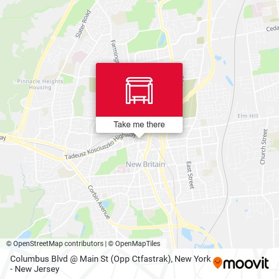 Columbus Blvd @ Main St (Opp Ctfastrak) map