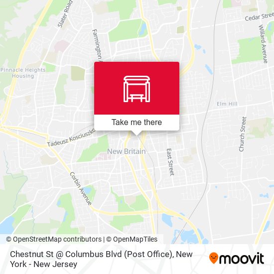 Mapa de Chestnut St @ Columbus Blvd (Post Office)