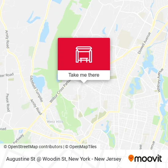 Mapa de Augustine St @ Woodin St