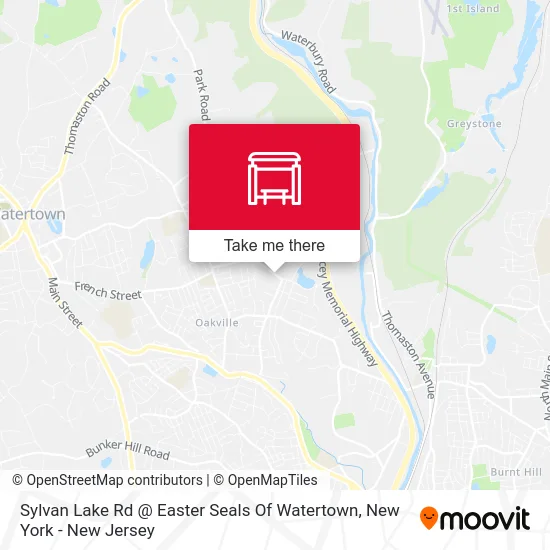 Sylvan Lake Rd @ Easter Seals Of Watertown map