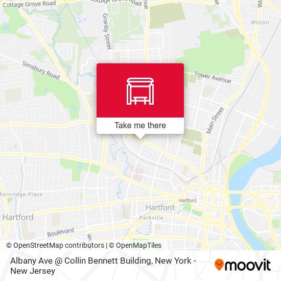 Albany Ave @ Collin Bennett Building map