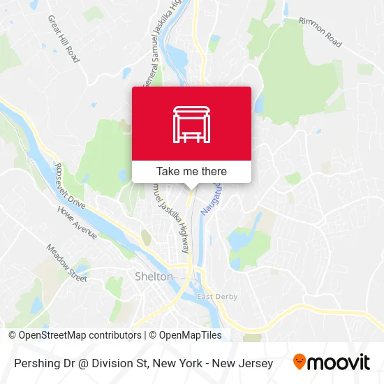 Pershing Dr @ Division St map