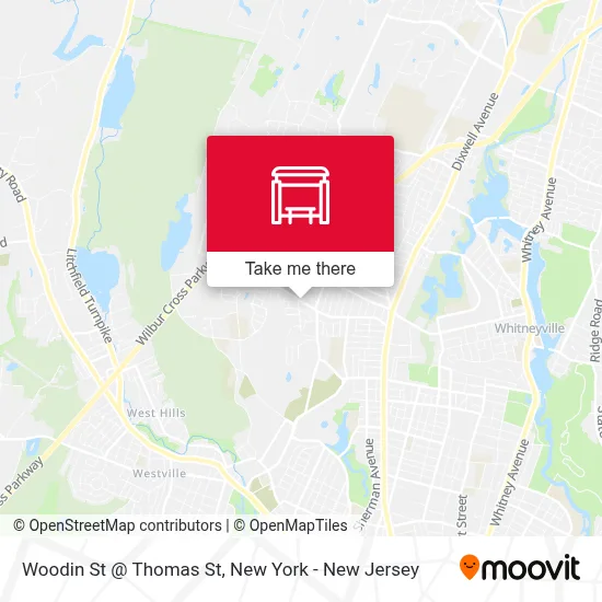 Woodin St @ Thomas St map