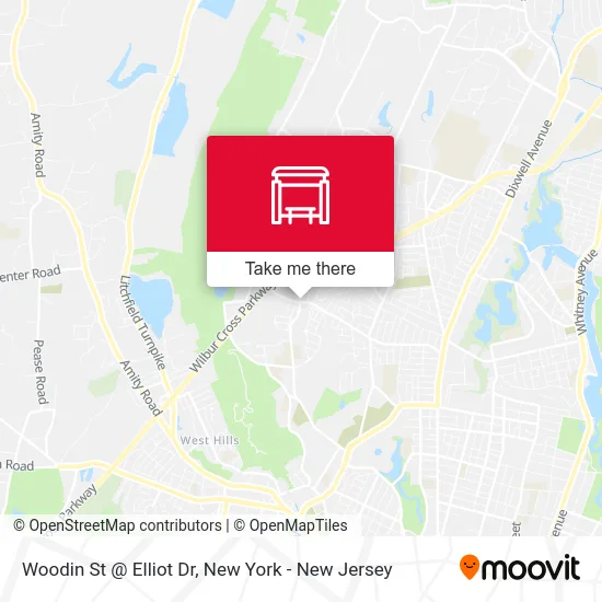 Woodin St @ Elliot Dr map
