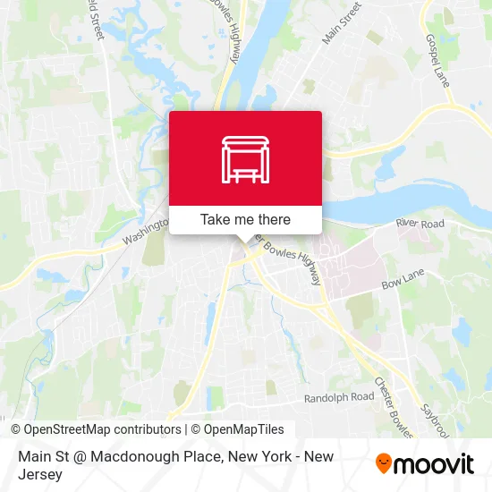 Main St @ Macdonough Place map