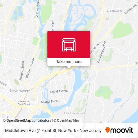 Mapa de Middletown Ave @ Front St